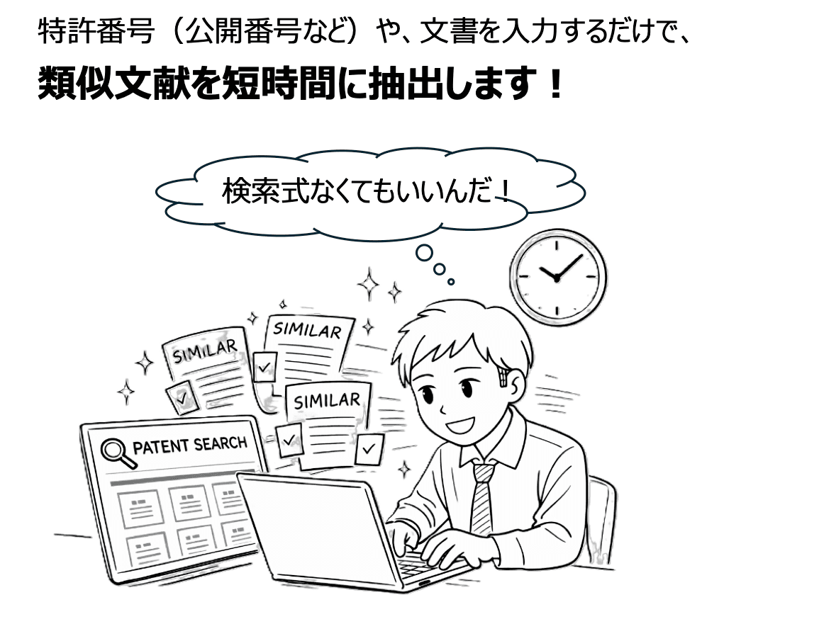 PatVisual は検索式不要です！
