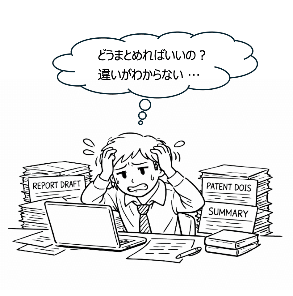 調査結果報告書を作るのが難しい！