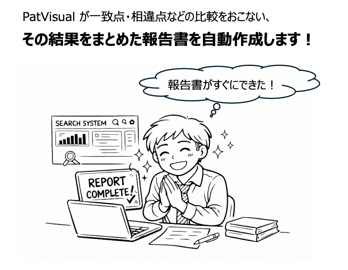 PatVisual が代わりに作成します！